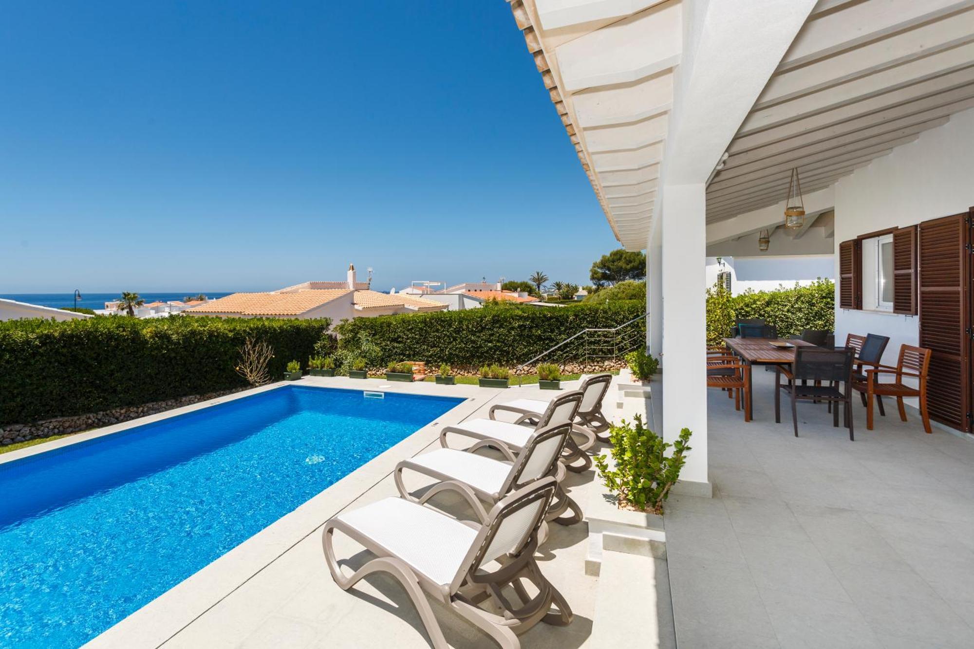 Bini Sole - Villa De Lujo Con Piscina En Menorca ビニベカ エクステリア 写真