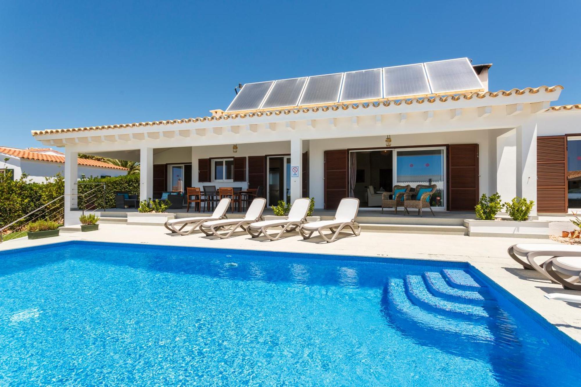 Bini Sole - Villa De Lujo Con Piscina En Menorca ビニベカ エクステリア 写真